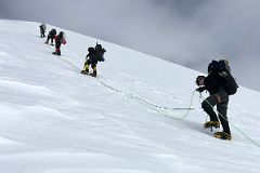 06B Climbing Up The Fixed Ropes To Mount Vinson High Camp